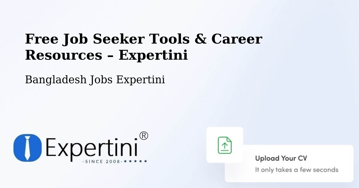 Free Job Seeker Tools & Career Resources – Pīrgaaj - Pīrgaaj, Bangladesh Jobs Expertini