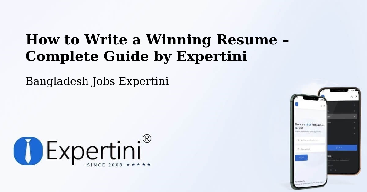 Resume Writing Guide for Job Seekers – Pīrgaaj - Pīrgaaj, Bangladesh Jobs Expertini